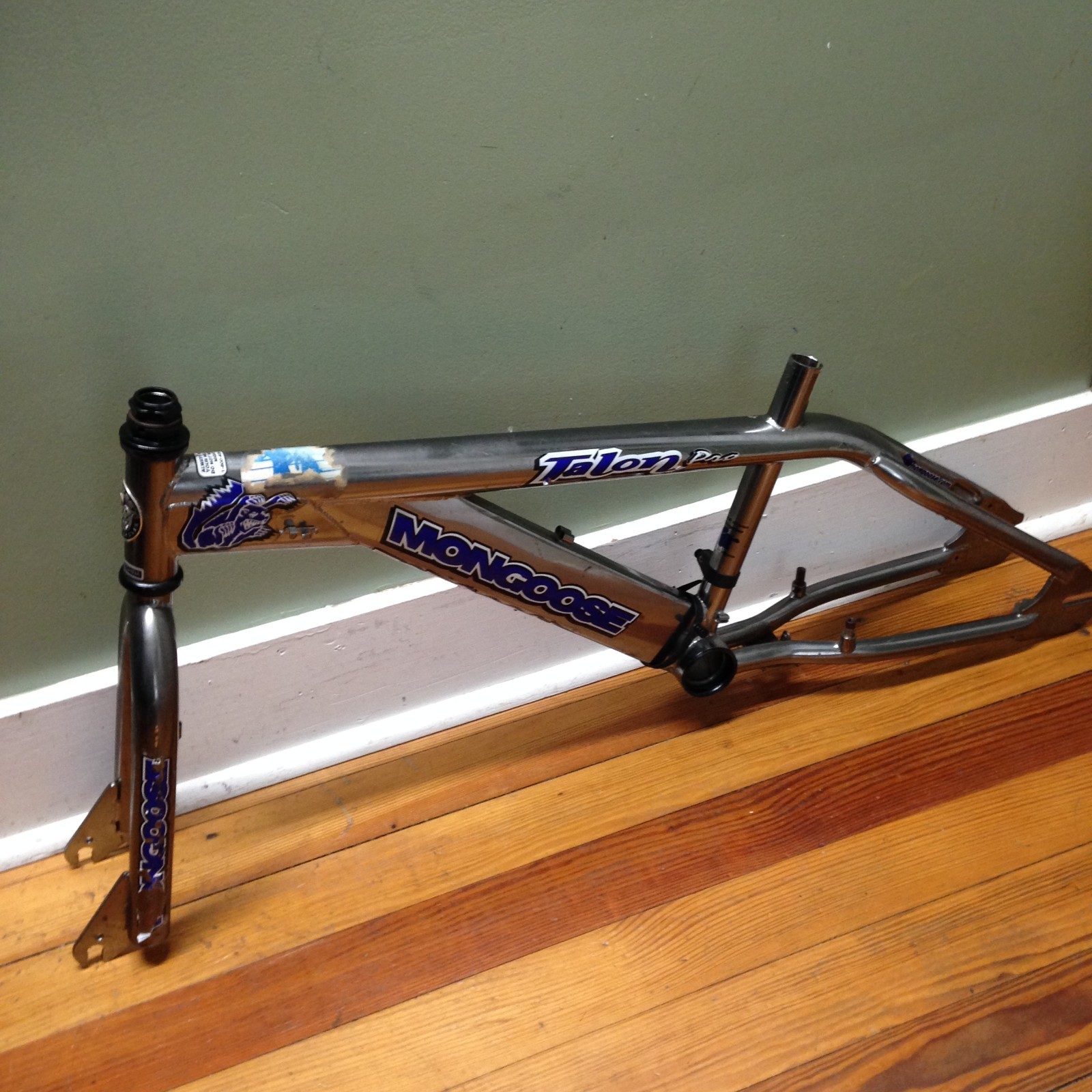 Chrome Mongoose Talon Pro BMX Bike Frameset Mid School Steel