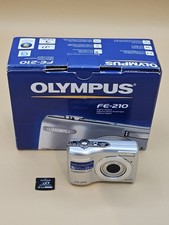 Olympus Digital Camera FE-210 7.1MP Silver W/ Original Box, 1 GB Memory, Tested