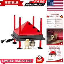 Energy-Saving 10x10" Chick Brooder Heating Plate with Easy Setup for Busy Owners