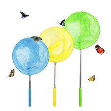 Kids Telescopic Butterfly Net 3 Pack Extendable Bug Catching Nets