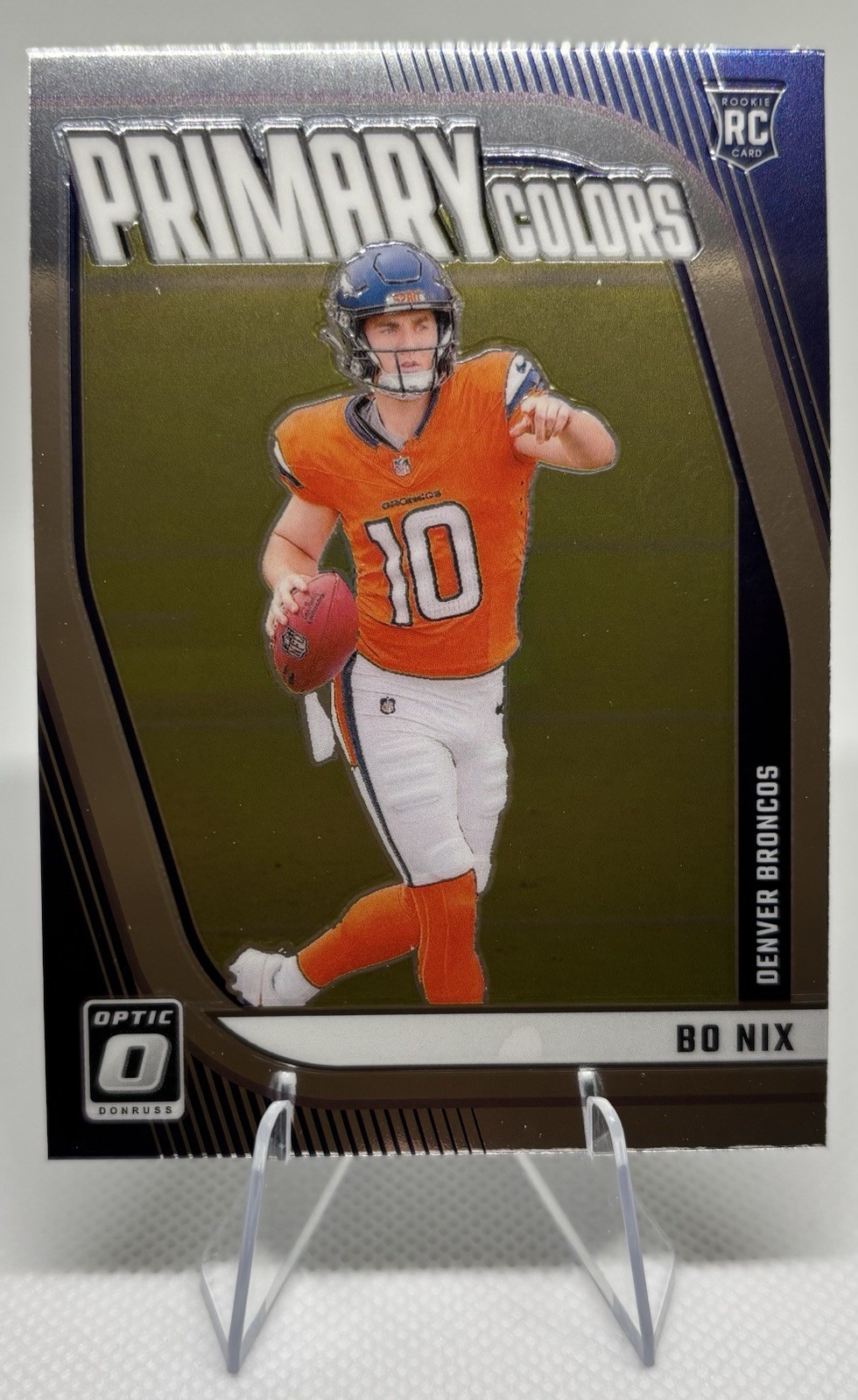 Bo Nix - 2024 Panini Donruss Optic Primary Colors Broncos RC #4