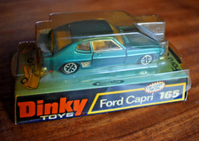 Giocattolo Dinky vintage Ford Capri n. 165 Nr come nuovo su zoccolo originale con blister
