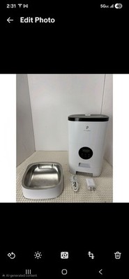 PETLIBRO Automatic Pet Feeder White Good Condition Used Tested Working