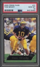 2000 Press Pass — Tom Brady — 🐐🐐🐐 — ROOKIE — 💎 MINT PSA 10