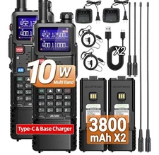 BAOFENG Ham Radio AR-5RM 10W Walkie Talkies 3800mAh Two Way Radio (2 Pack)