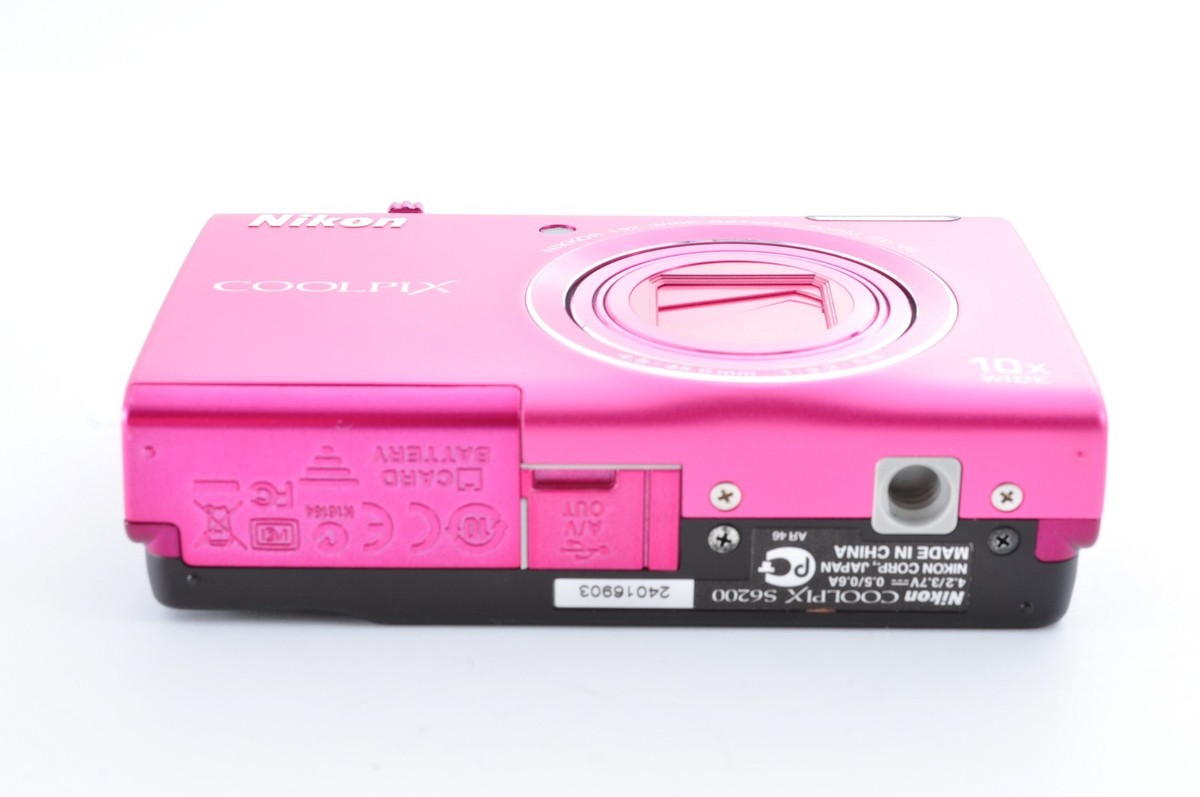 Mint ] Nikon Coolpix S6200 Pink 16.0MP 10x Compact Digital