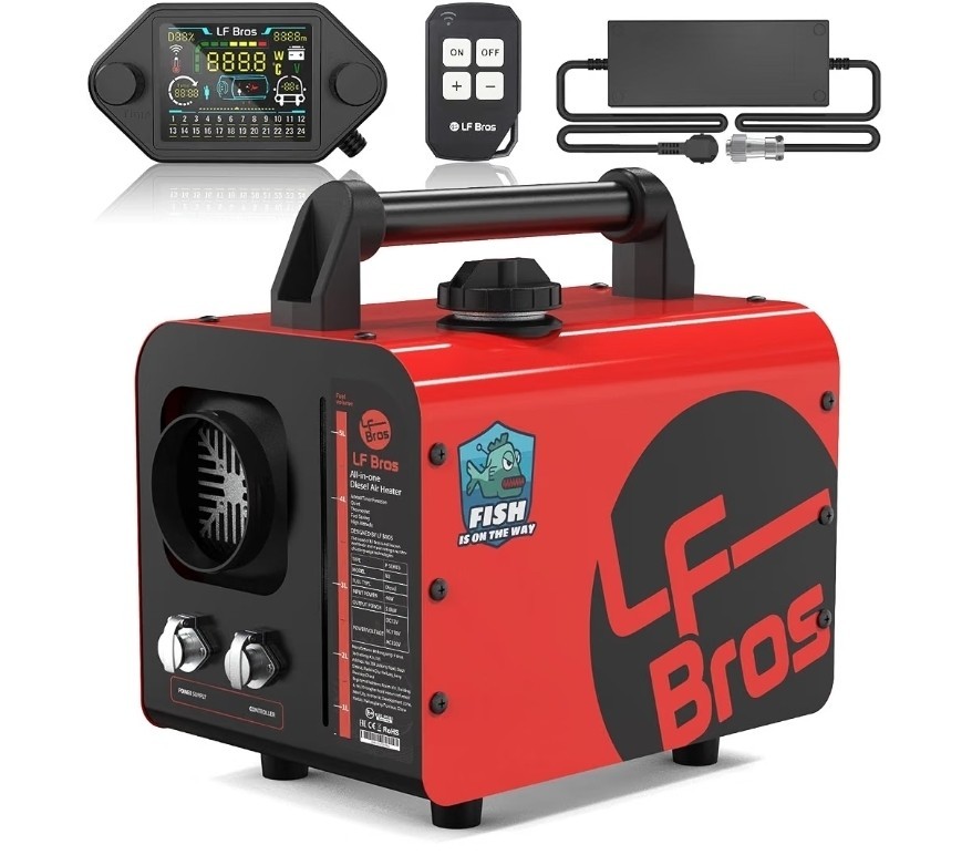 Parking Heater LF Bros N3 110V/12V 5KW with Timer, Thermostat, Plateau Mode