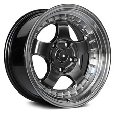 Ipw W009 Wheels 15x8 15 4x100 73.1 Black Rims Set Of 4