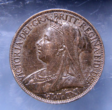 Great Britain, Farthing, 1897 bronze coin, Victoria