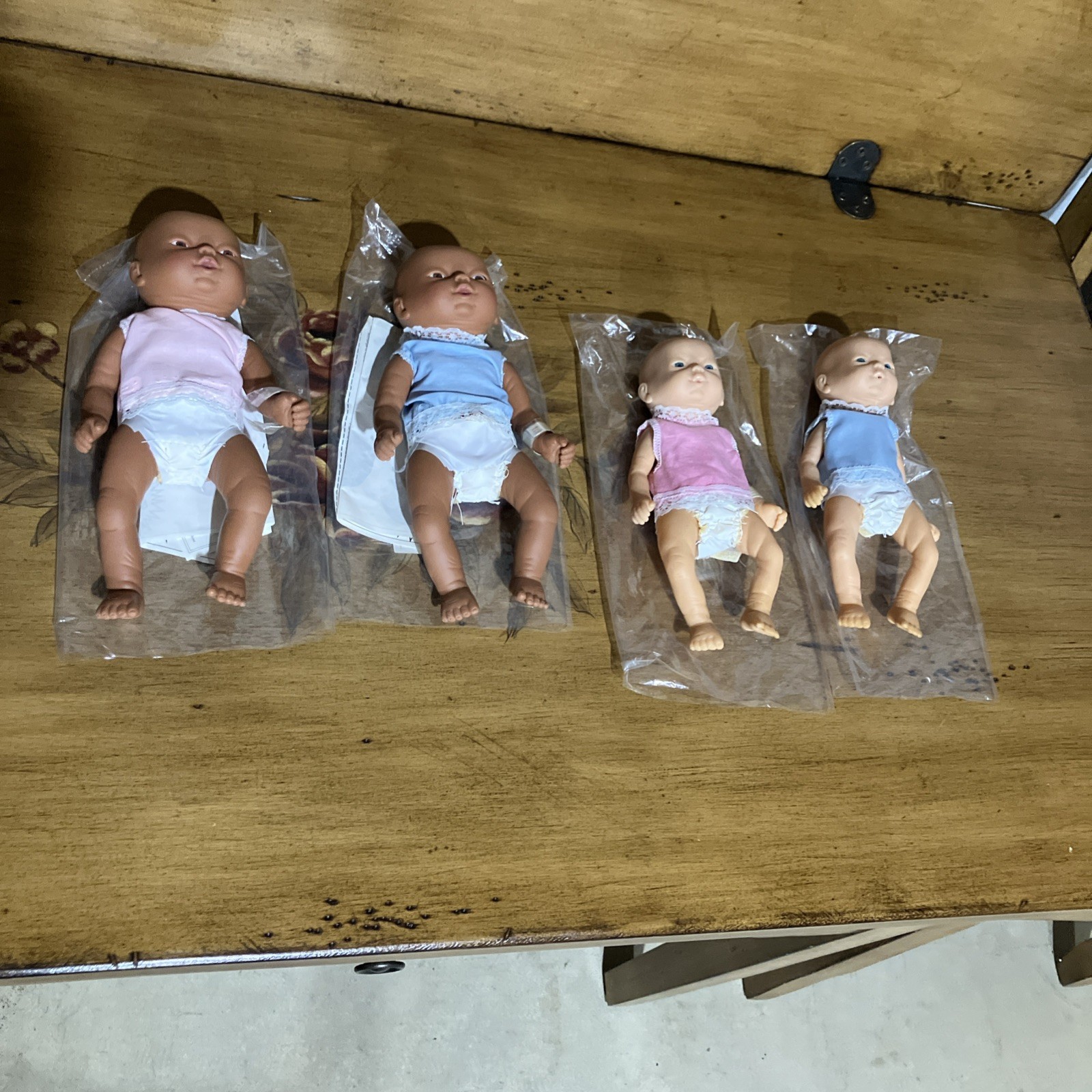 Vintage Whitney Resources - Newborn Doll Sets Caucasian 7&rdquo; & African American 8&rdquo;