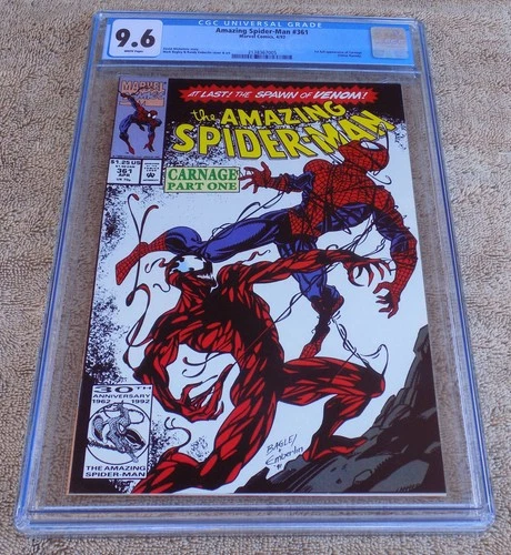 Amazing Spider-Man #361 CGC 9.6 NM+ 1st appearance of Carnage - MARVEL COMIC