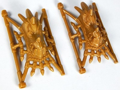 MEGA BLOKS 2 x DRAGONS WARRIORS FORTRESS GOLD GATE DOOR 2 x PIECE AM 01886 LOT