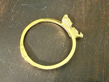 HTF! Kate ks Spade Kissing Canaries Gold Tone...