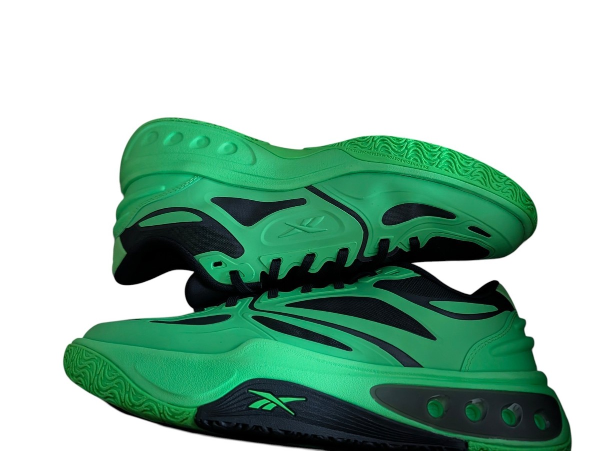 Reebok Engine A Solar Lime Basketball Shoes - Youth Size 6 Women\'s Size 7.5 Engine A Solar Lime/Solar Lime/Black main image 2