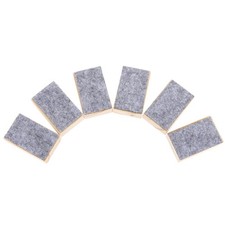 Reusable Wooden Blackboard Eraser Grey Dry Chalkboard Cleaner for Teachers