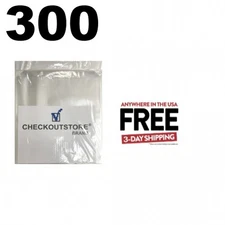 300 COS Clear Plastic CPP with Flap for 12" Vinyl 33 RPM Records **1-3 DAYS