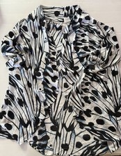 Melissa McCarthy Floral Plus Size Sheer Jacket Size 2X Cover Up Open Front Light