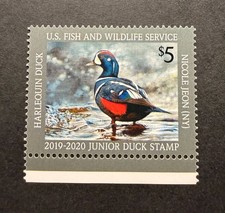WTDstamps - #JDS27 2019 - Junior Duck Stamp **Nicole Jeon**  Mint OG NH
