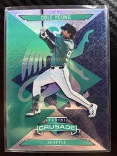2025 Panini Crusade #7 Cole Young Crusade Teal #/199 Color Match