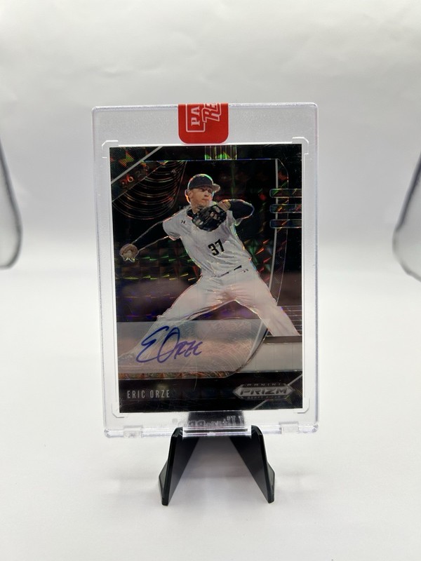 Eric Orze 2020 Prizm Draft Picks Black Finite Rookie Auto 1/1 