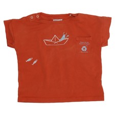 Smitten Organic, T-shirt, taille : 92, orange, élasthanne/coton bio, imprimé ...
