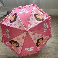 Dora The Explorer Boots Kids Umbrella Pink Nickelodeon Nostalgia