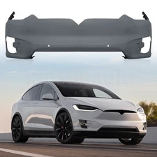 Front Bumper Cover W/Sensor Hole Primed For 2016-2021 Tesla Model X 1034837-SO-A