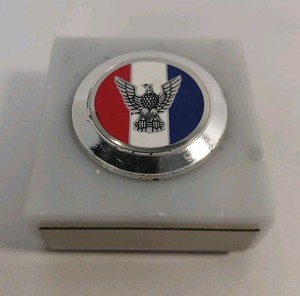  Vintage 1980s BSA Eagle Scout Marble Paperweight with Felt Bottom 