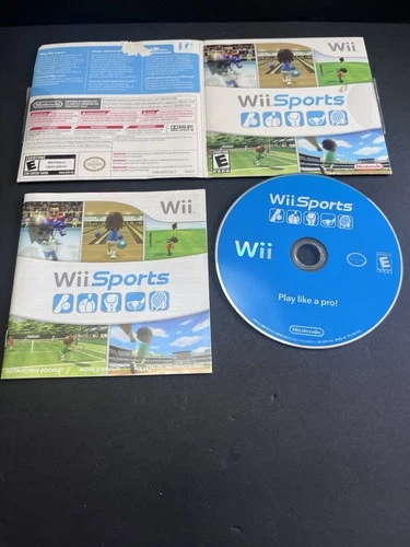 Wii Sports (Nintendo Wii, 2006) Complete Good Preowned Condition Tested Working