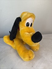 VTG Plush Disney Parks Pluto Sitting Dog 10" Walt Disney World Stuffed Animal