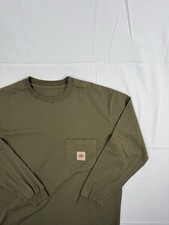 Malbon Men's Large Long Sleeve Olive Green T-Shirt  Size Large
