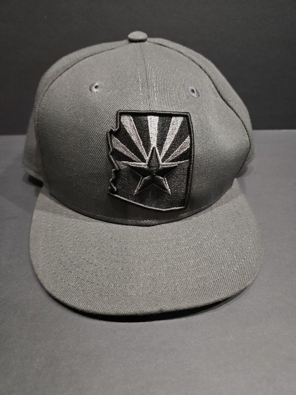 ARIZONA STATE FLAG NEW ERA 9FIFTY ADJUSTABLE SNAPBACK CHARCOAL BLACK HAT CAP ***
