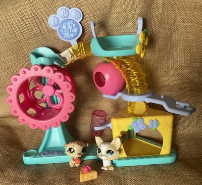 Littlest Pet Shop Original Hasbro Fun Factory Hund Hamster 2 Figuren Spielset LPS GC