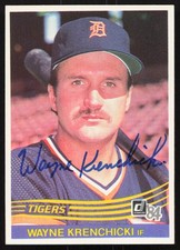 Wayne Krenchicki Signed 1984 Donruss Card #334 Detroit Tigers