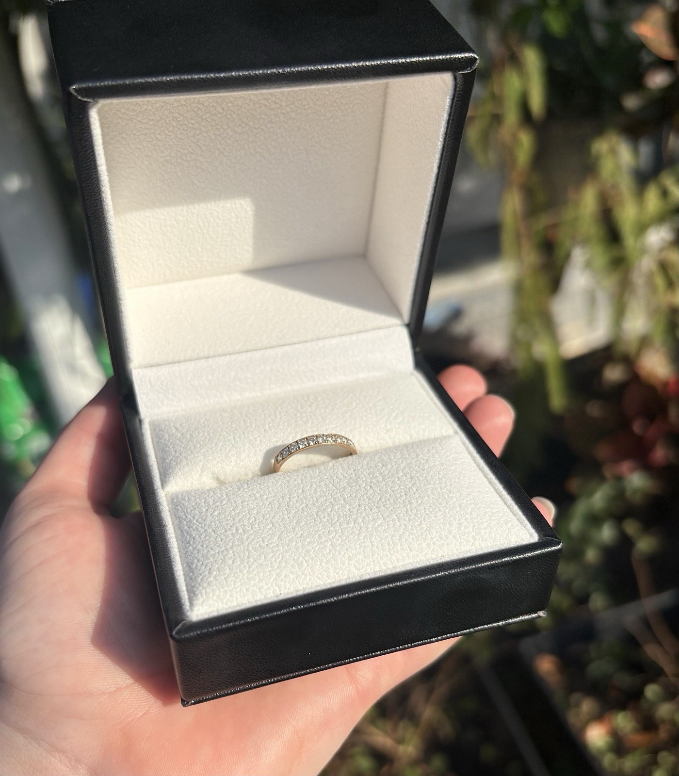 K18 YG Yellow Gold 0.3ct Diamond Ring US Size 6 Used Japan Authentic W/Box