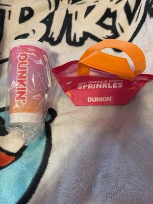 Sabrina Carpenter Dunkin Donuts Cup And Dunkin Limited Small Tote Bag