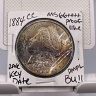 1884 CC Morgan Silver Dollar Tough Date Proof Like Toned