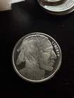 .999 Fine Silver 1/2 Troy Ounce Buffalo Native American Bullion Round