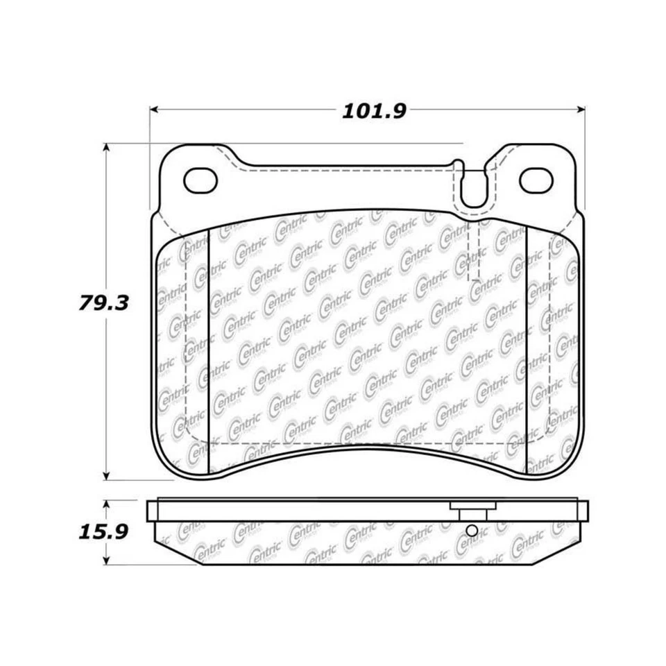 Juego de pastillas de freno de disco Centric Parts 300.11210 Foto 2 de 4
