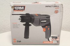 FERM Powerline PDM1063 500-Watt-Bohrhammer Schwarz Gebraucht Rechnung MwSt