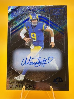 Panini Matthew Stafford Football Serial Numbered Sports Trading