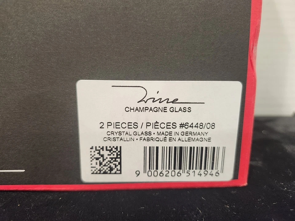 Riedel Wine Champagne Glass - Set of 2 - 6448/08 in retail box - Image 3 of 4