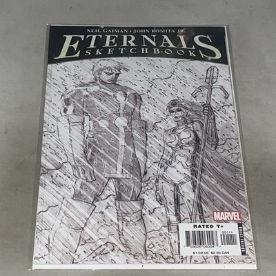 Eternals Sketchbook Comic Cover A First Print 2006 Neil Gaiman John Romita Jr.