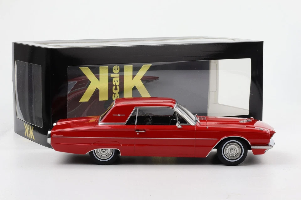 1:18 KK-Scale Ford Thunderbird Hardtop Coupè Anno 1966 Rosso „ Flair Birds “ - Immagine 3 di 4