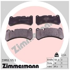 Zimmermann Bremsbelagsatz 21214848 Bremskl&ouml;tze vorne A0044205020