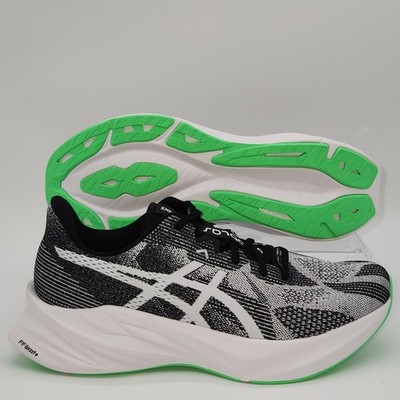 Mens Size 9 Asics Dynablast 5 Black White Shoe Sneaker NEW
