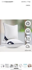 Siluvia Euro Pillows 26x26 Pillow Inserts Set of 2 Decorative 26 Pillow Inserts