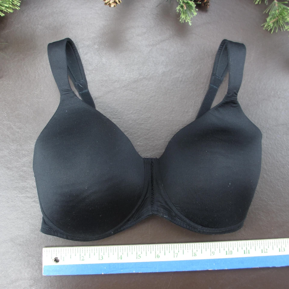 Sujetador Amoena 32DD negro acolchado con aros cierre ajustable trasero Foto 2 de 4