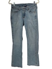 Wrangler Premium Patch Denim Jeans Womens 5/6 X 34 Blue Light Wash Western Ranch