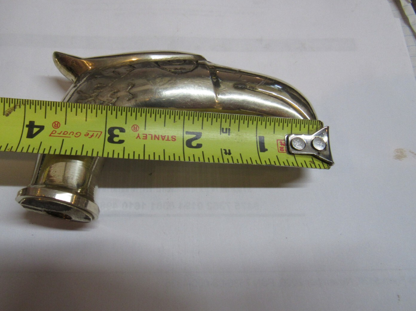 Vintage Solid Brass Eagle Head Designer Handle Fo… - image 4